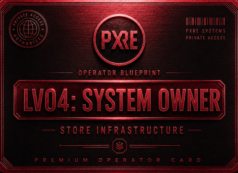 PXRE OPERATOR BLUEPRINT - NIVEL 04: SYSTEM OWNER
